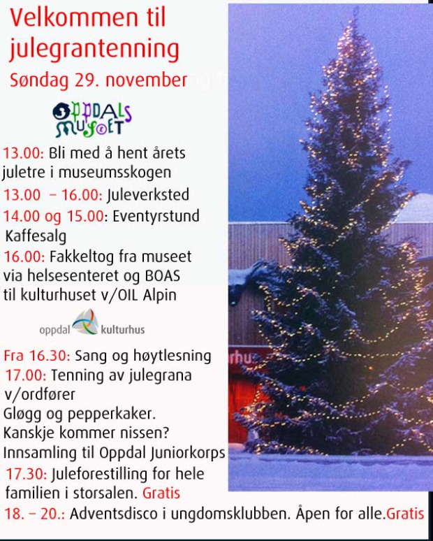 annonse julegrantenning