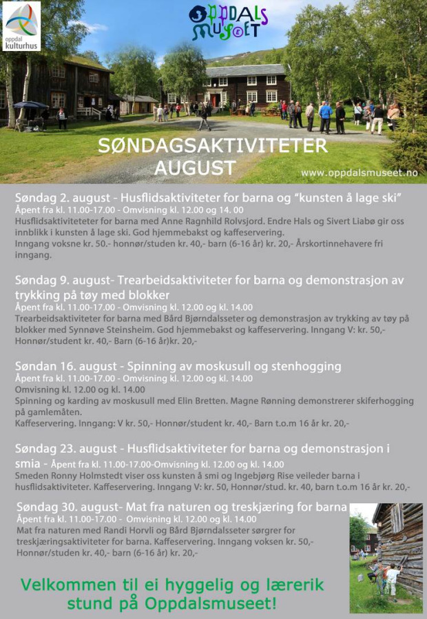 Sondagsaktiviteter august2015 latest